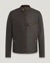 Belstaff Man Jacket Midnight Blue Size 42 Cotton In Faded Olive