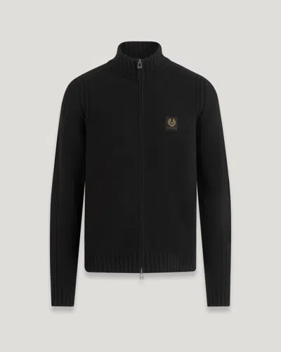 Belstaff Watch Zip Cardigan In Black