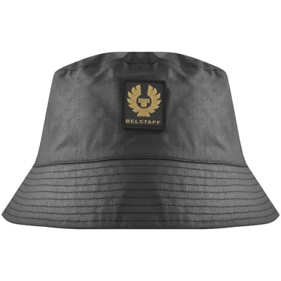 Belstaff Waxed Cotton Bucket Hat Black