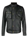 Belstaff Men's Fieldmaster Wax Jacket In Negro