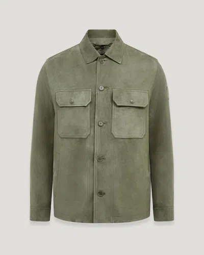 Belstaff Waypoint Overshirt In Surplus Green