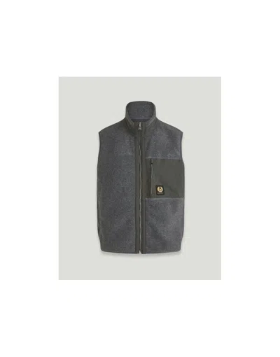 Belstaff Welder Fleece Gilet Size: Xl, Col: Charcoal Heather