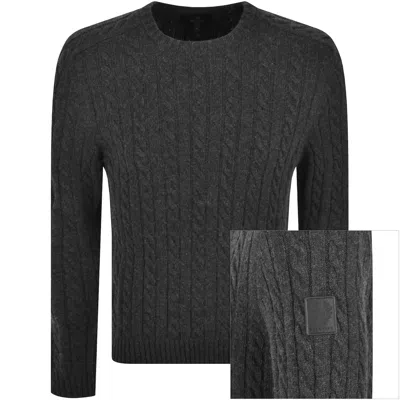 Belstaff Westport Crewneck Jumper Grey In Gray