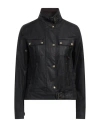 Belstaff Woman Jacket Black Size 10 Cotton In Black