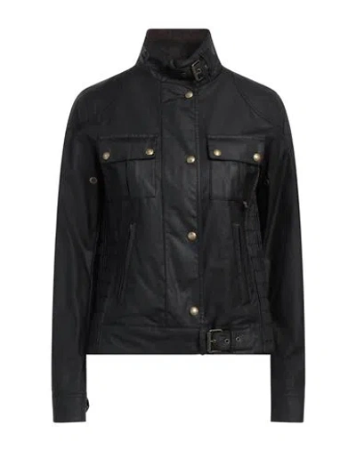 Belstaff Woman Jacket Black Size 10 Cotton