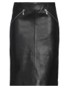Belstaff Woman Midi Skirt Black Size 4 Lambskin In Black