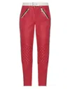Belstaff Pace Leather Trousers In Red