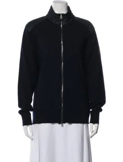 Pre-owned Belstaff Wool Bomber Jacket In Blue