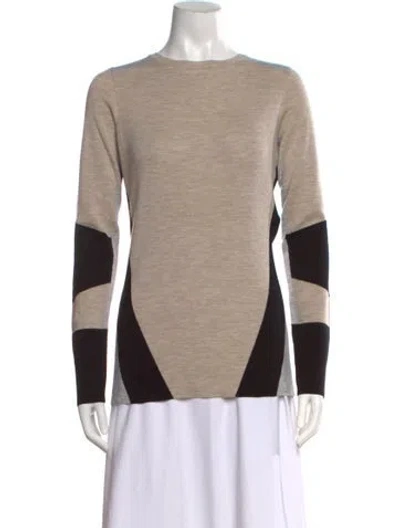 Pre-owned Belstaff Wool Colorblock Pattern Sweater In Neutral