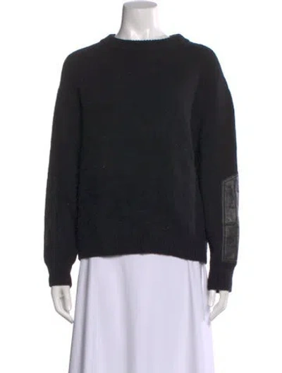 Pre-owned Belstaff Wool Crew Neck Sweater In Black