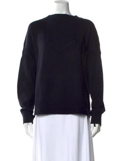 Pre-owned Belstaff Wool Crew Neck Sweater In Blue