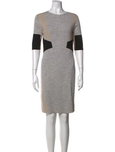 Pre-owned Belstaff Wool Knee-length Dress In Gray