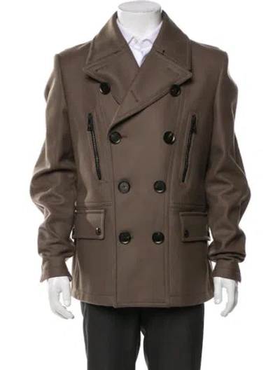 Pre-owned Belstaff Wool Peacoat In Brown