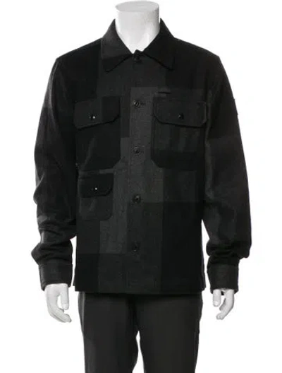 Pre-owned Belstaff Wool Utility Jacket In Black