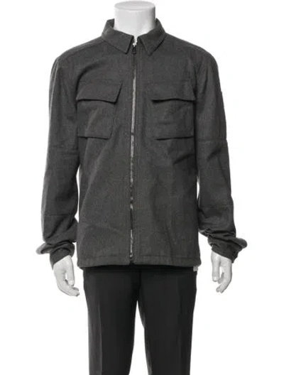 Pre-owned Belstaff Wool Utility Jacket In Gray