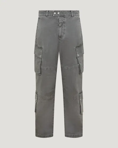 Belstaff X Represent Enduro-cargohose Garment Dye Cotton In Shadow