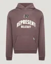 Belstaff X Represent Flame Phoenix Hoodie In Plum