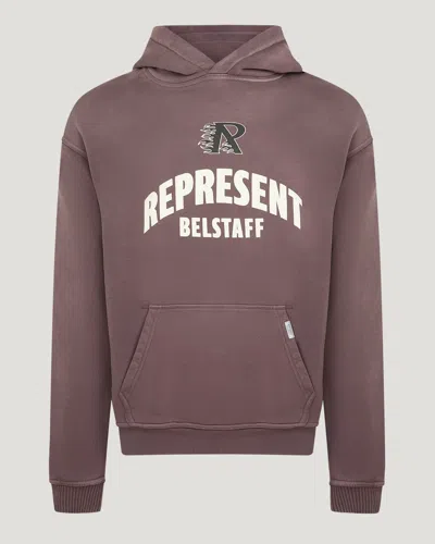 Belstaff X Represent Flame Phoenix Hoodie In Plum
