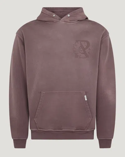 Belstaff X Represent Outline Phoenix Hoodie In Plum