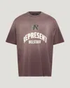 Belstaff X Represent Flame Phoenix T-shirt In Plum