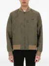 Belstaff Bomber Jacket With Ribbed Cuffs And Hem In Green
