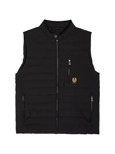 Belstaff Zip Quilted Gilet In Black