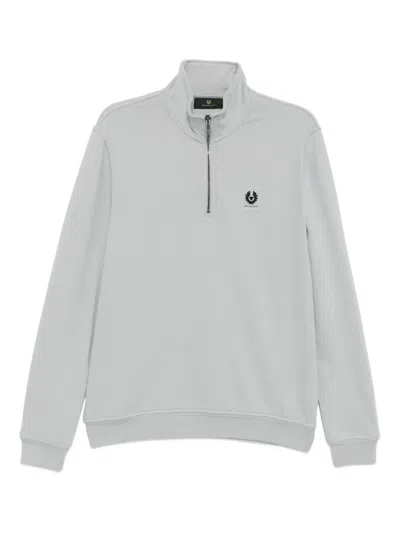 Belstaff Zip-up Sweatshirt In Gray
