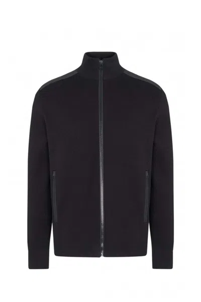 Belstaff Verge Zip Cardigan In Black