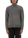 Belstaff Man Cardigan Charcoal Size L Wool In Grey