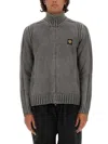 Belstaff Man Cardigan Charcoal Size L Wool In Grey
