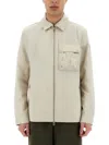 Belstaff Zippered Shirt Jacket In Neutrals