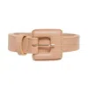 Beltbe Women's Neutrals Mini Square Narrow Belt - Beige In Beige