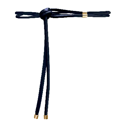 Beltbe Women's Skinny Wrap Leather Belt - Navy Blue