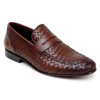 Belvedere Men's Luca Loafer In Ant. Tan In Burgundy