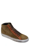 Belvedere Ruben High Top Sneaker In Ant. Cognac