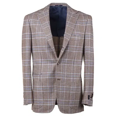 Pre-owned Belvest Modern-fit Soft Constructed 100% Cashmere Sport Coat 40r (eu 50) In Brown
