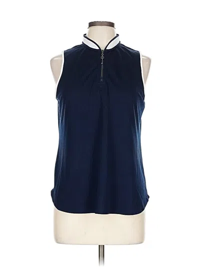 Pre-owned Belyn Key Sleeveless Blouse In Blue