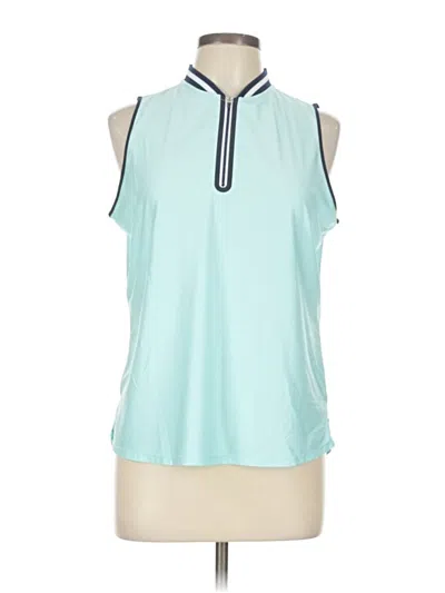 Pre-owned Belyn Key Sleeveless Blouse In Blue