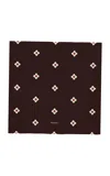 Bembien Croix Silk Scarf In Brown