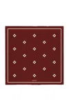 Bembien Croix Silk Scarf In Red