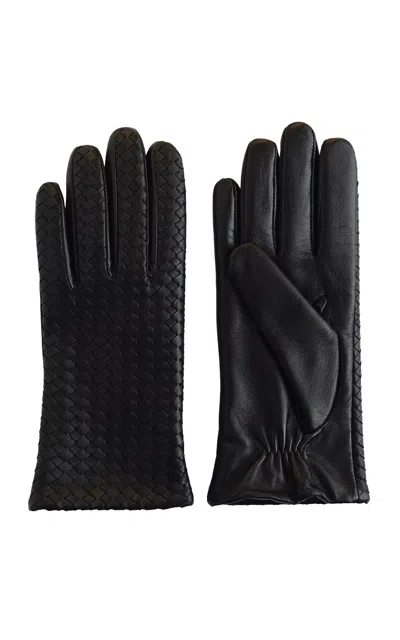 Bembien Emil Leather Gloves In Black