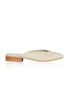 Bembien Faye Woven Leather Mules In Ivory