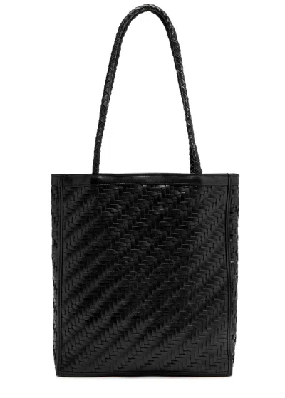 Bembien Le Tote Woven Leather Tote In Black