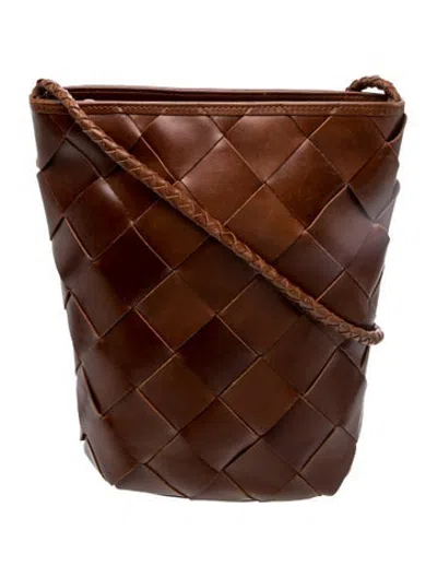 Pre-owned Bembien Leather Bucket Bag In Brown
