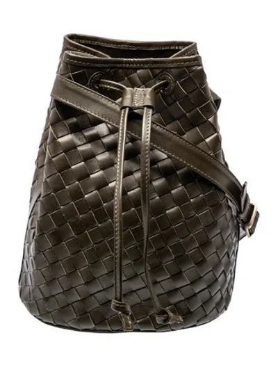 Pre-owned Bembien Leather Bucket Bag In Green