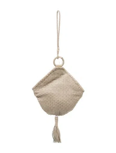 Pre-owned Bembien Leather Clutch W/ Tags In Neutrals