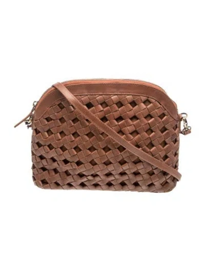 Pre-owned Bembien Leather Crossbody Bag In Brown