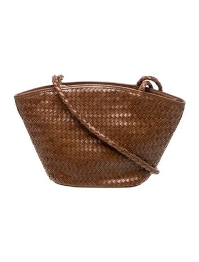 Pre-owned Bembien Leather Shoulder Bag In Brown