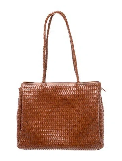 Pre-owned Bembien Leather Shoulder Bag In Brown