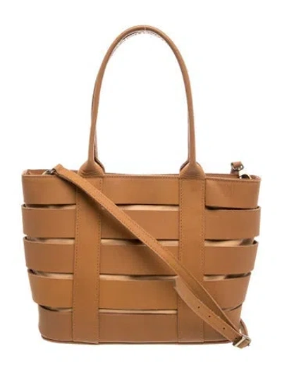 Pre-owned Bembien Leather Shoulder Bag In Brown